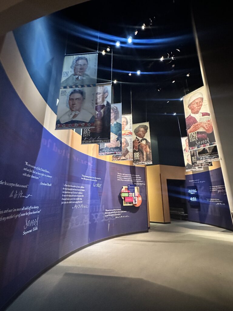 exhibition in the National Underground Railroad Freedom Center
